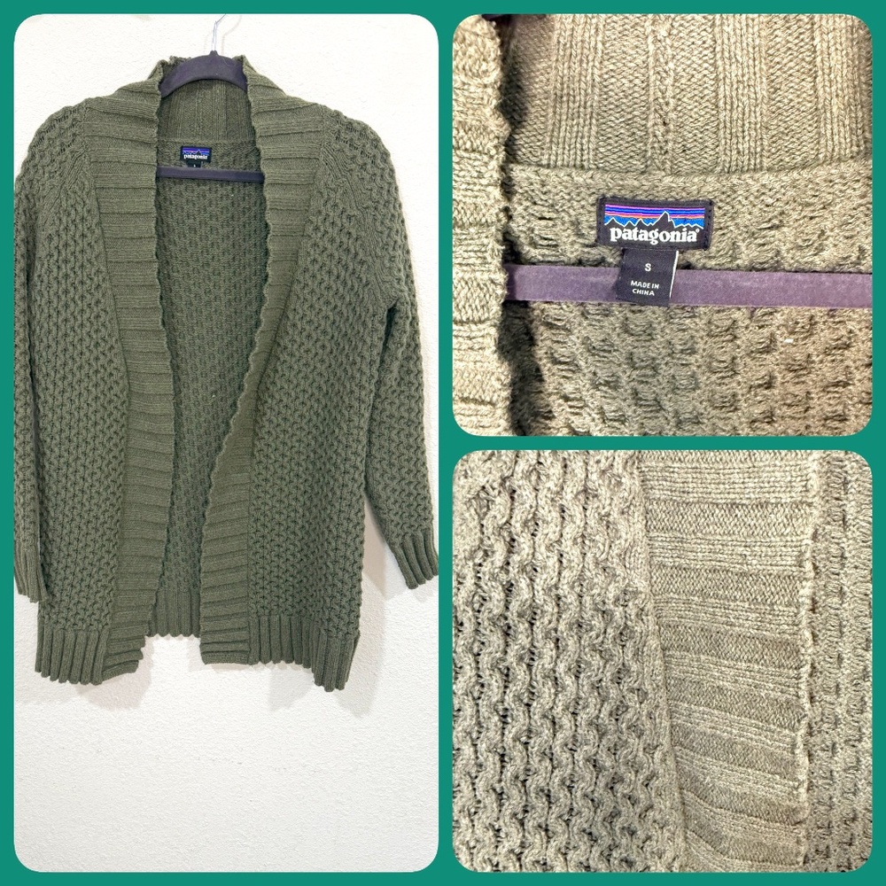 Patagonia Worn Wear “W’s Off Country Cardigan” Heather Sage Size Small